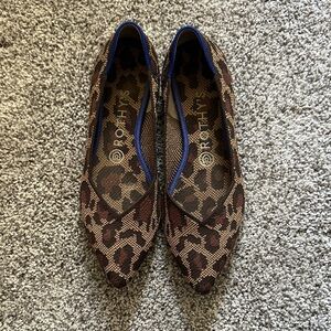 Rothy’s Leopard Print Pointed Toe Flats